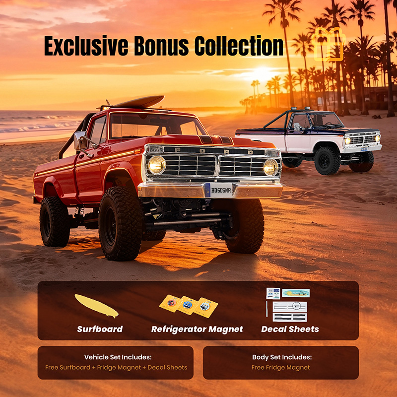 FMS 1:18 FCX18 II Ford F-100 RC Crawler RTR Brushed (199mm Wheelbase)-118L01BDBUWH