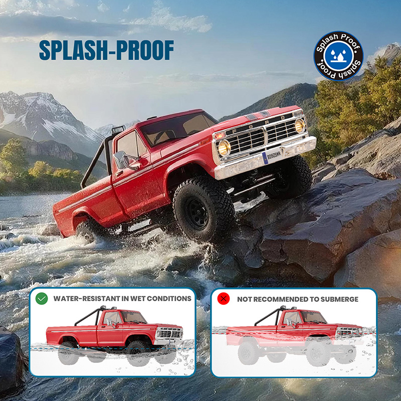 FMS 1:18 FCX18 II Ford F-100 RC Crawler RTR Brushed (199mm Wheelbase)-118L01BDBUWH