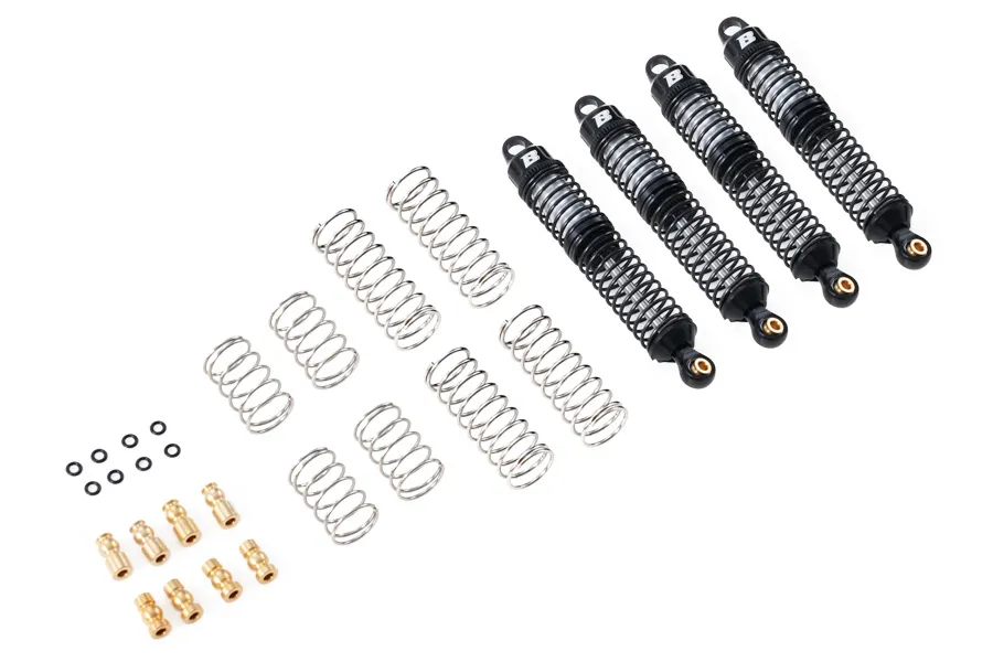 BATRAZZI 90mm Oil-Filled Aluminum Shocks for FCX10 and Other 1/10 RC Crawlers (4 Pcs)-BTZ1079