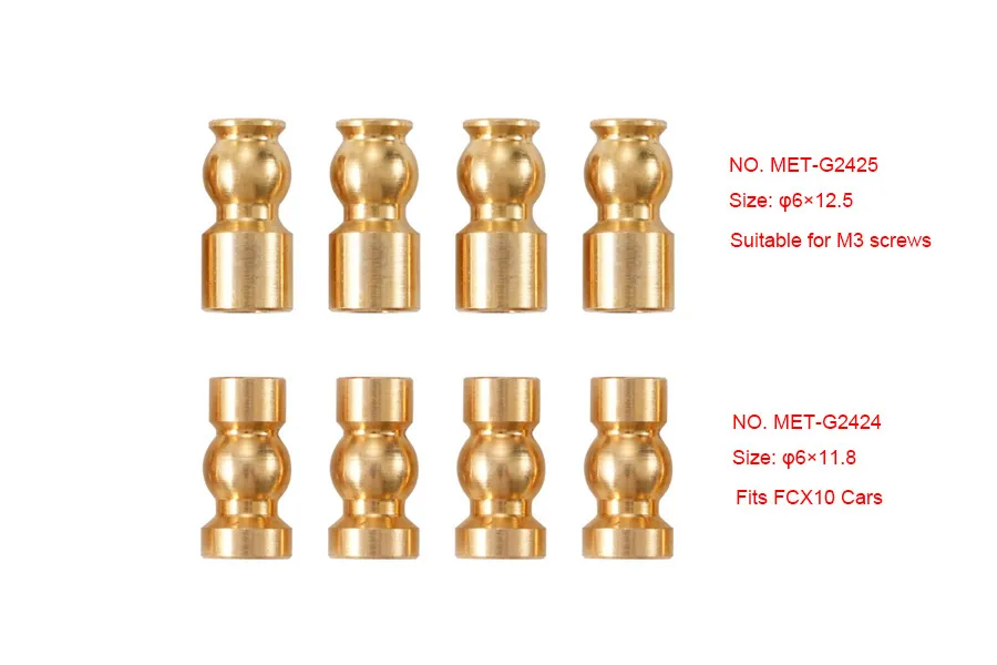 BATRAZZI 90mm Oil-Filled Aluminum Shocks for FCX10 and Other 1/10 RC Crawlers (4 Pcs)-BTZ1079