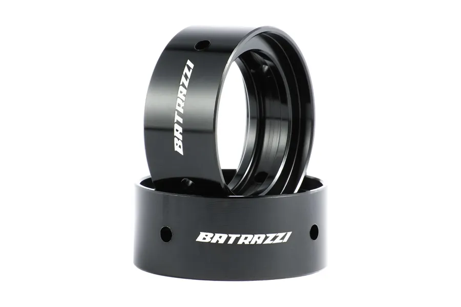 BATRAZZI Aluminum Clamping Rings for 0.9” Wheels (2 Pcs)-BTZ1097BK-AL