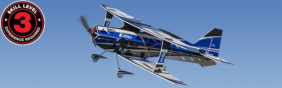 Skill Level 3 – Experience Required for the E-flite 4-Site 3D FF RC Airplane