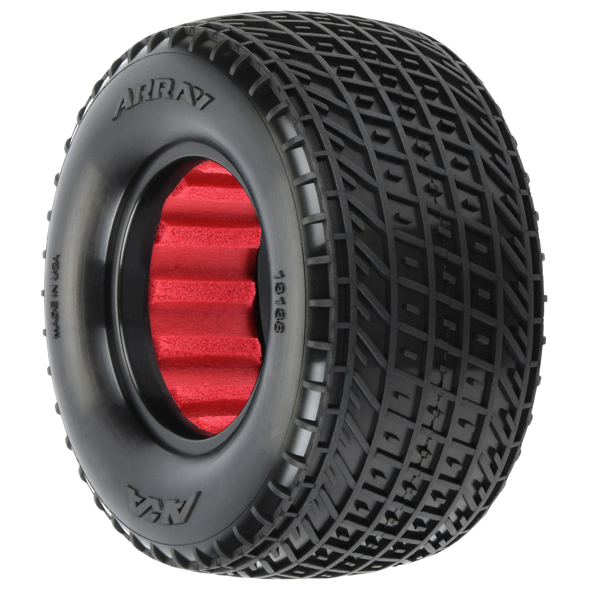 AKA PRODUCTS, INC. 1:10 Array Clay Rear 1.7"/2.2" Dirt Oval Tires (2)-AKA13138CR