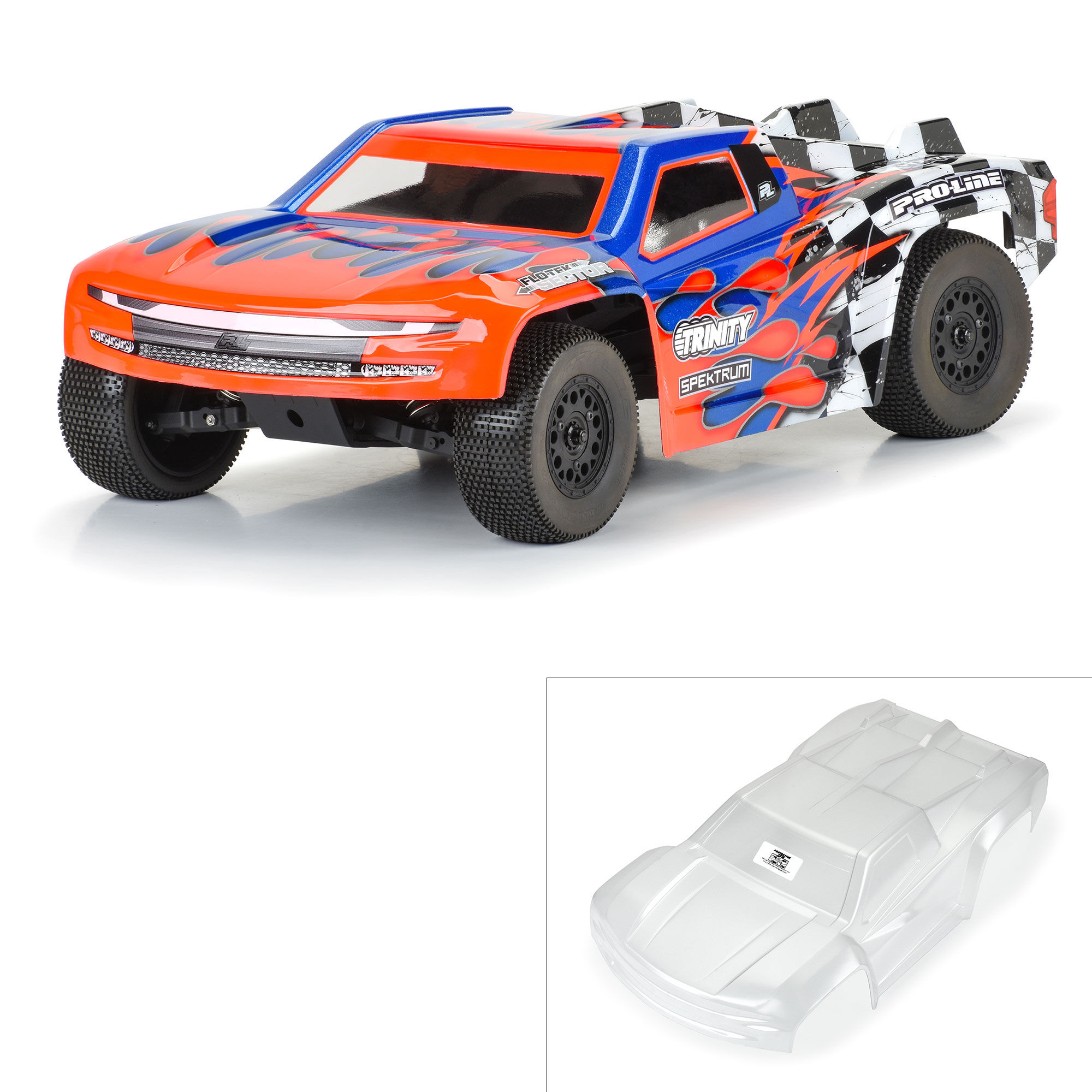 1/10 Pre-Cut Flo-Tek Sector Clear Body: Short Course
