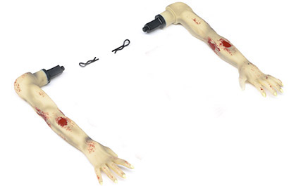 MOLDED RUBBER ARMS for the Losi 1/18 Mini LMT Zombie RC Monster Truck