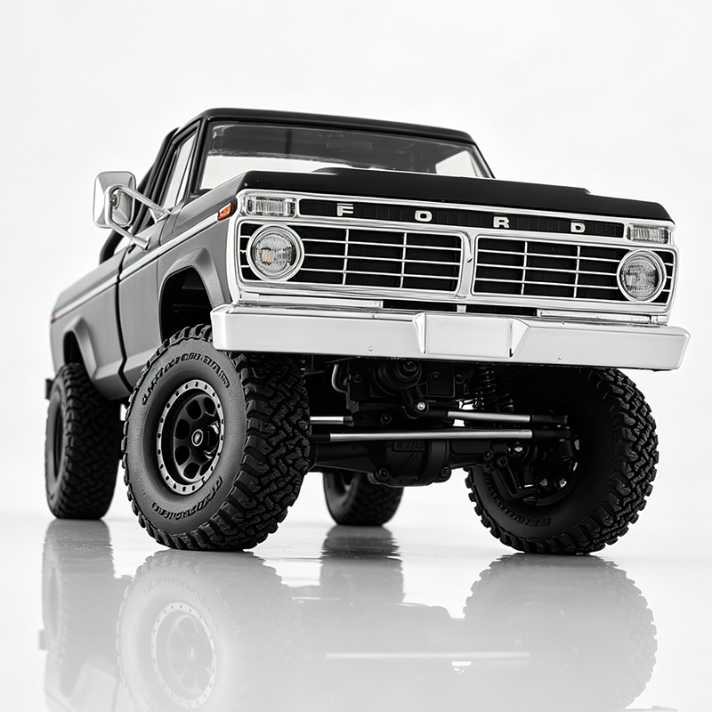 FMS 1:18 FCX18 II Ford F-100 RTR Brushless Rock Crawler (199mm Wheelbase)-118L01BLBK