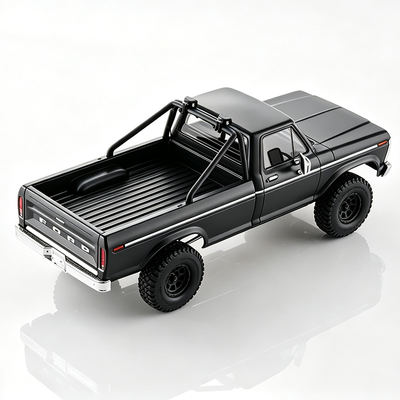 FMS 1:18 FCX18 II Ford F-100 RTR Brushless Rock Crawler (199mm Wheelbase)-118L01BLBK