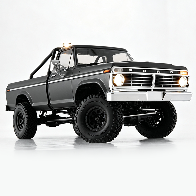 FMS 1:18 FCX18 II Ford F-100 RTR Brushless Rock Crawler (199mm Wheelbase)-118L01BLBK
