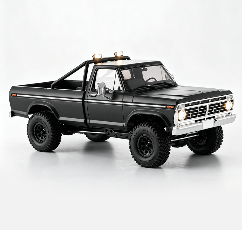 FMS 1:18 FCX18 II Ford F-100 RTR Brushless Rock Crawler (199mm Wheelbase)-118L01BLBK