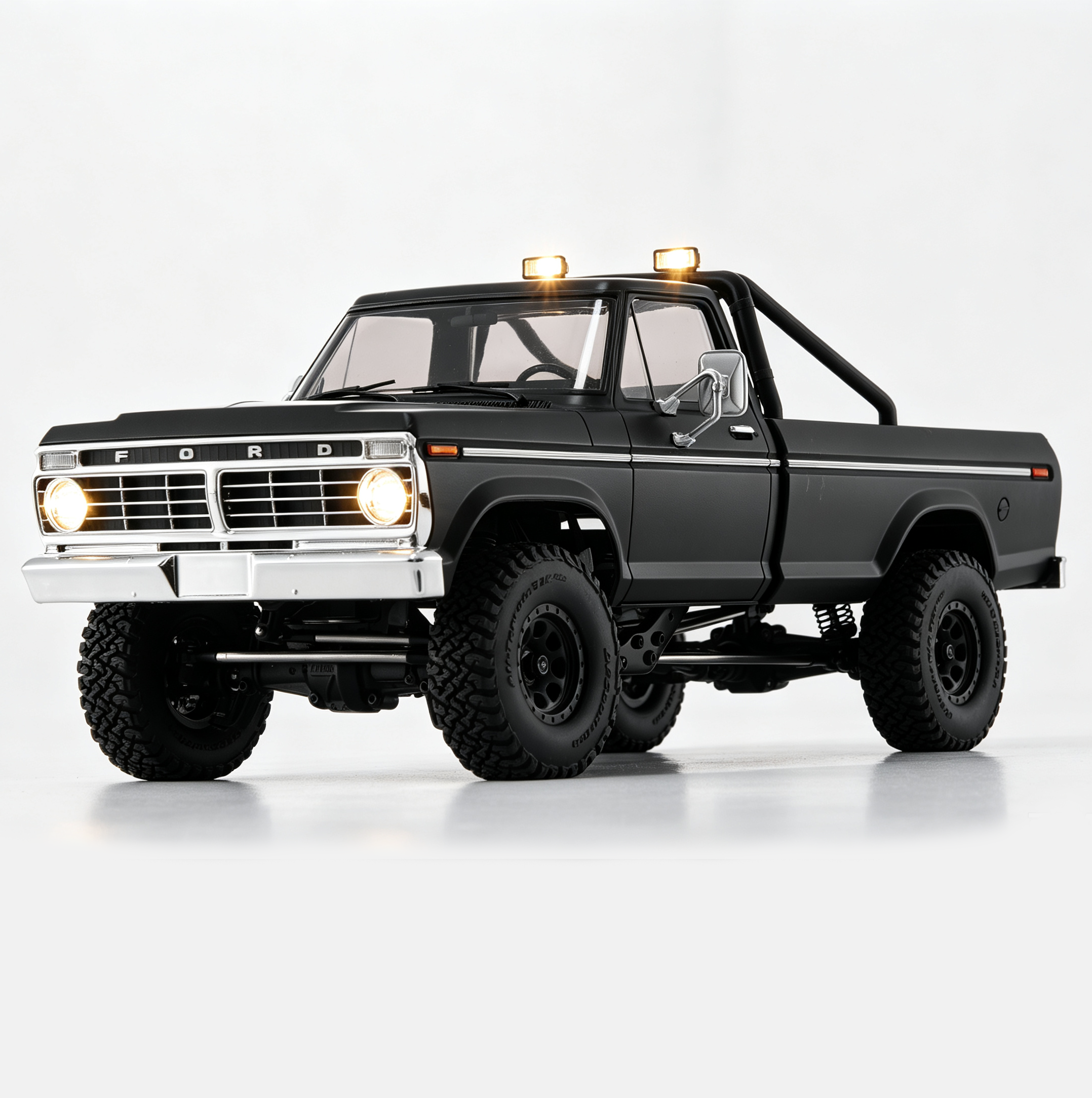 FMS 1:18 FCX18 II Ford F-100 RTR Brushless Rock Crawler (199mm Wheelbase)-118L01BLBK