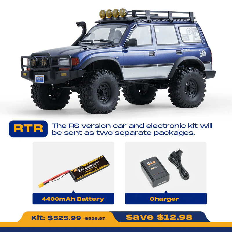 FMS 1:10 FCX10 LC80 Pro Brushless Toyota Land Cruiser RS (US