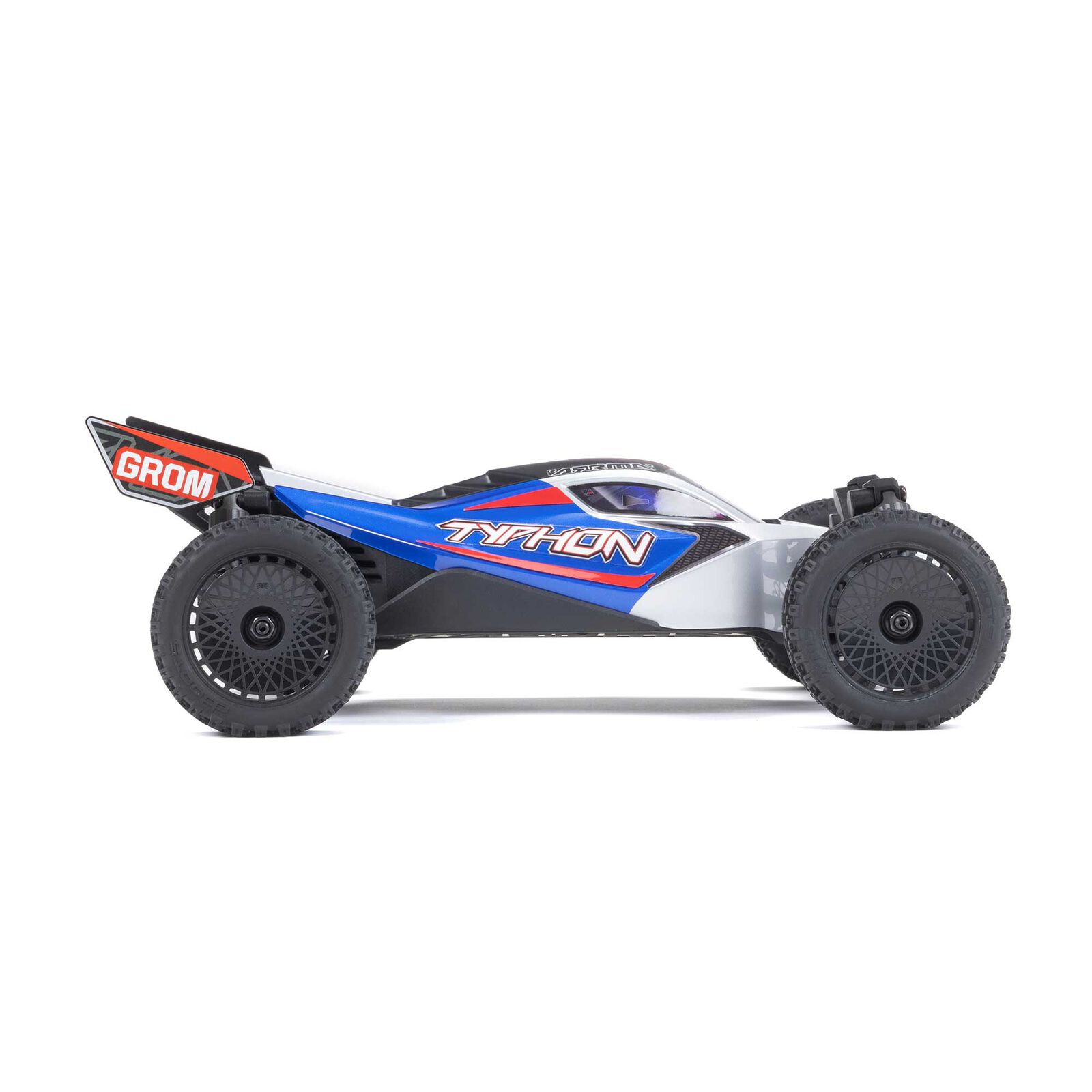  1/14 TYPHON GROM 4X4 RTR Brushed Buggy (Battery & Charger Included), Blue/Red