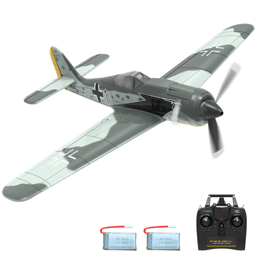VOLANTEXRC FW190 400mm RTF RC Warbirds Micro RC Aircraft 4CH w/ 3 Modes  15.7''-76117