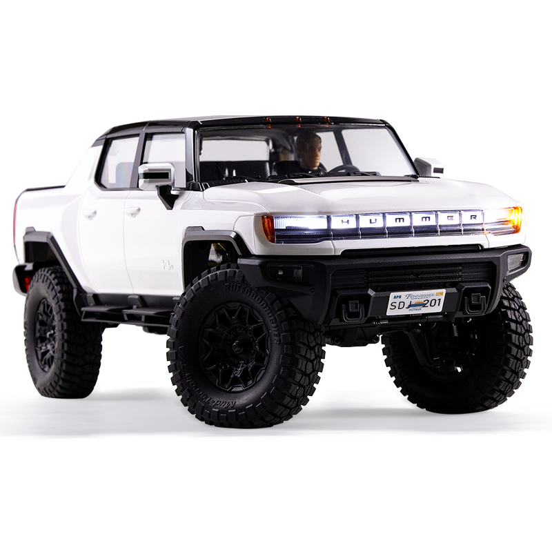 FMS FCX18 ハマーEV RTR 白 FMS 1:18 FCX18 Hummer EV Pickup Truck RTR - WHITE – Direct RC
