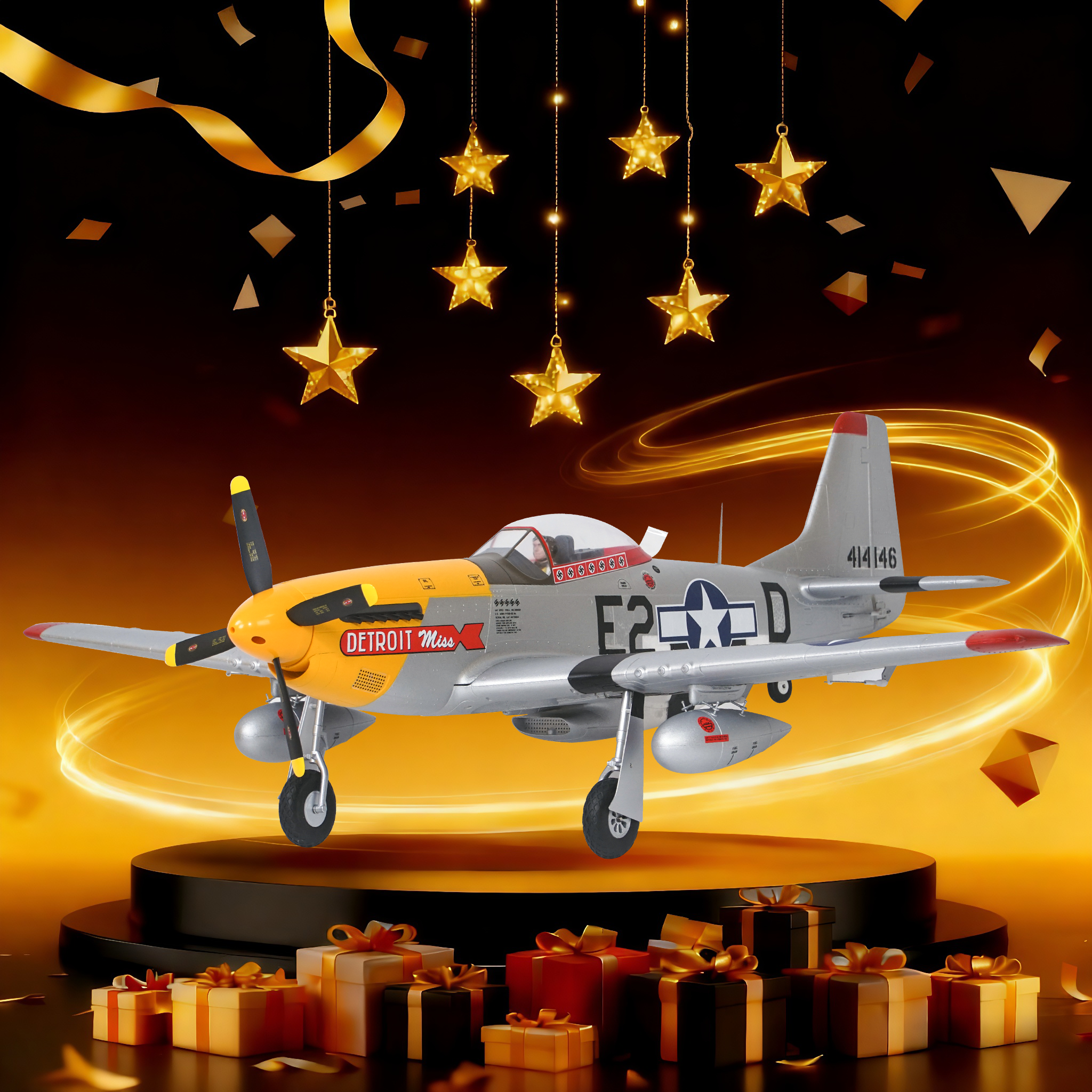 Arrows P-51 Mustang 1100mm PNP V2 "Detroit Miss"