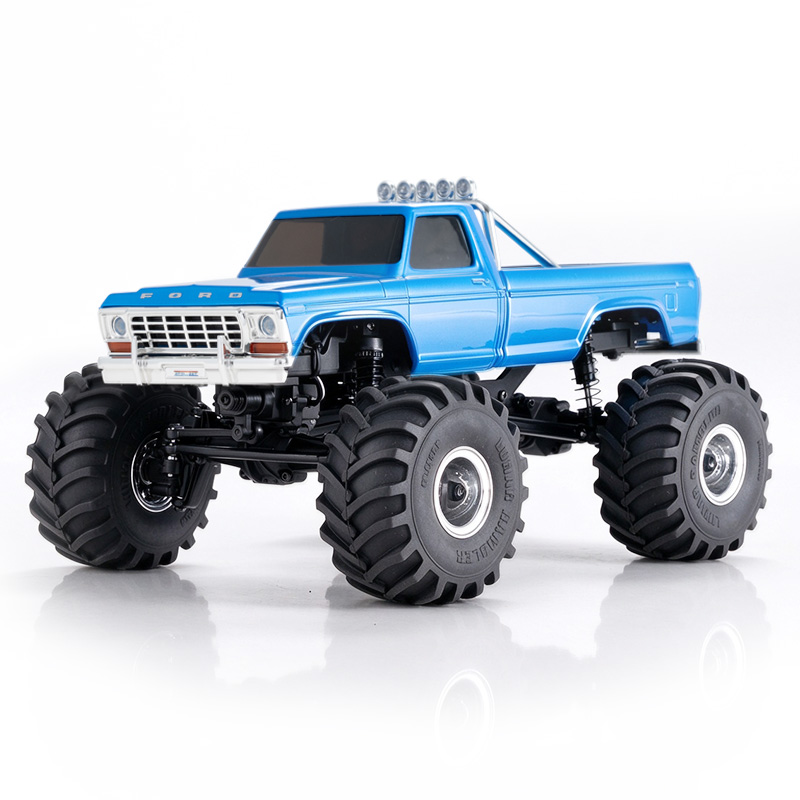 FMS 1:24 FCX24 FORD F-100 RTR Brushed Monster Truck-FMS12402RTRBUV3S