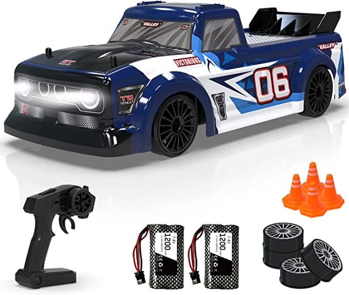 Racent Remote Control Car 1:14 Scale Drift RC Cars for Kids 2.4Ghz 4WD with Led Light