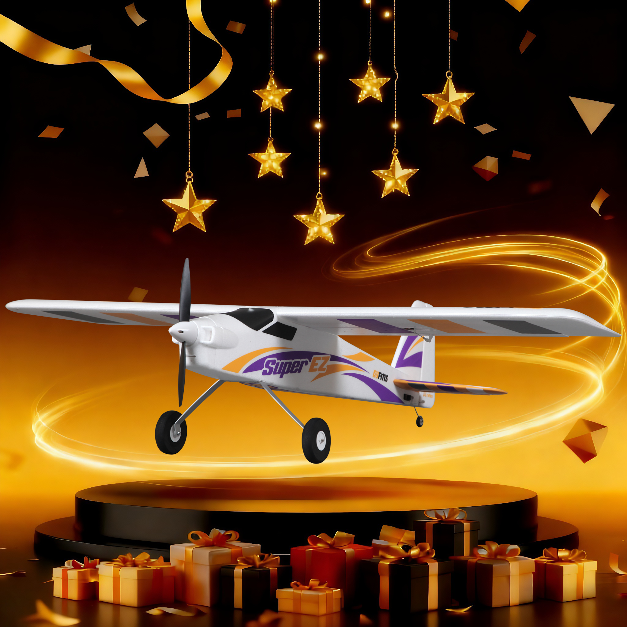 FMS Super EZ V4 PNP 1220mm w/Floats w/Reflex V2