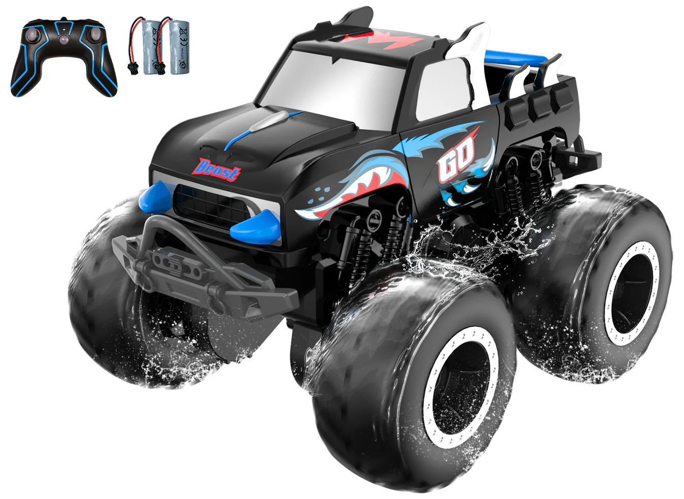 STEMTRON Amphibious (RTR) 1:20 Monster Truck Blue For 3-8 Year Kids 916BB2