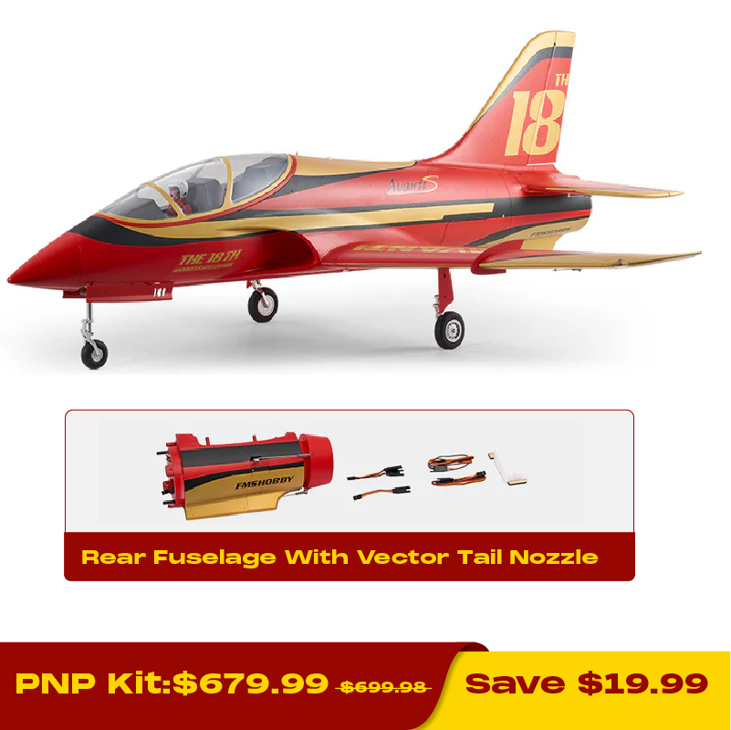 FMS 90mm Avanti EDF Jet PNP 18th Anniversary Edition	 			 			