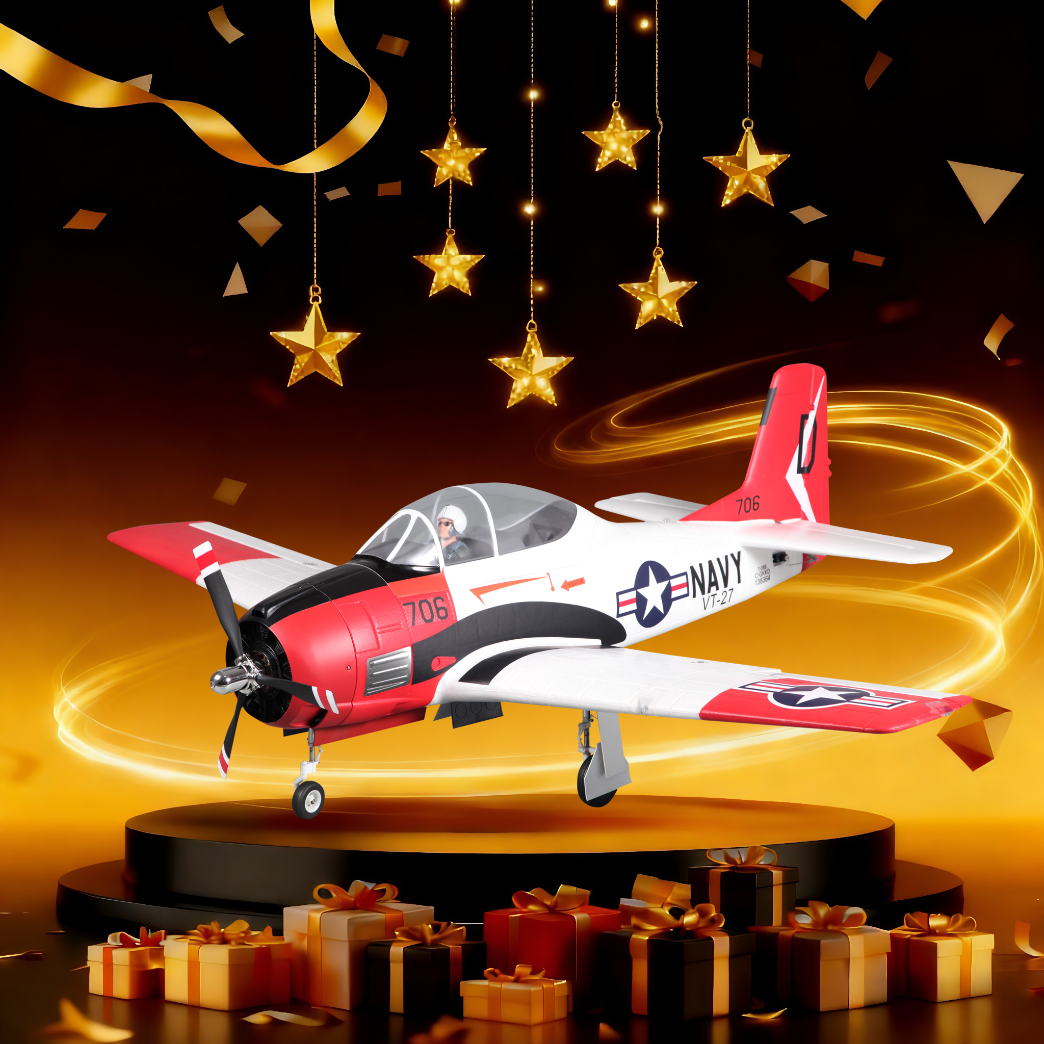 FMS 1400mm T-28D Trojan V4 PNP