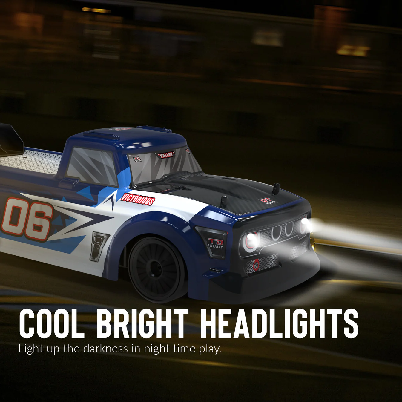 Racent Remote Control Car 1:14 Scale Drift RC Cars for Kids 2.4Ghz 4WD with Led Light