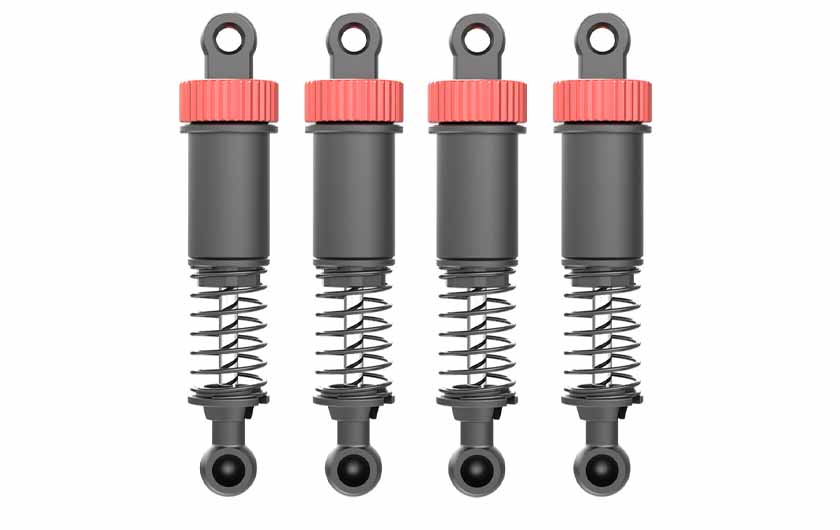 Aluminum capped shocks