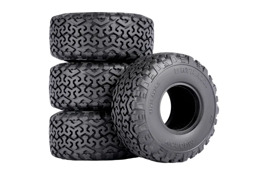 BATRAZZI 62*26.5mm Mudboy 1.0” A/T Tires (4 Pcs)-BTZ1103V2