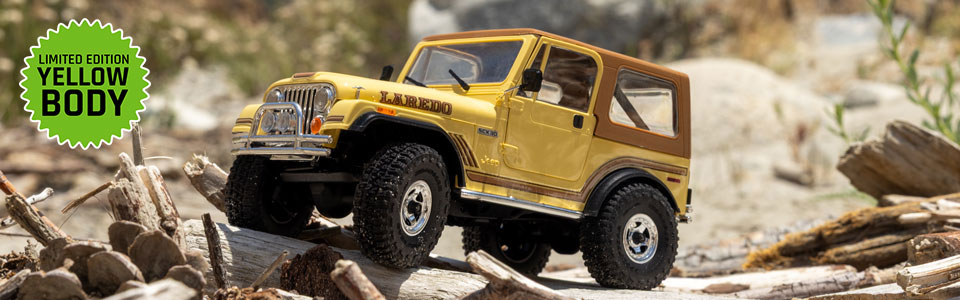 Exclusive to HorizonHobby.com for the Axial 1/30 SCX30 Jeep CJ-7 Brushed RC Rock Crawler