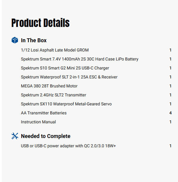 Losi 1/12 Asphalt Late Model Dale Earnhardt Jr. No. 8 (Battery & Charger Included)-LOS-3104T1/LOS-3104T2