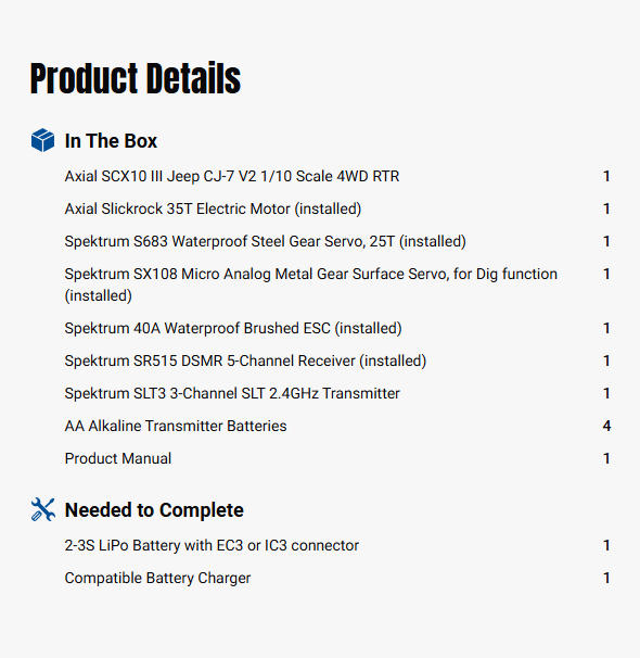 Axial 1/10 SCX10 III Jeep CJ-7-AXI03008V2T1/AXI03008V2T2
