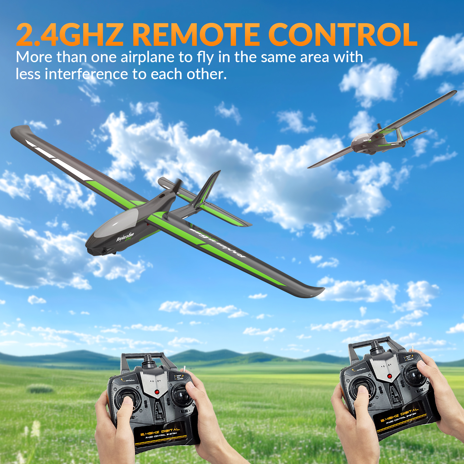 VOLANTEXRC Ranger 600S 600mm RTF 4CH RC Gliders Aircraft 23.6''-76102S