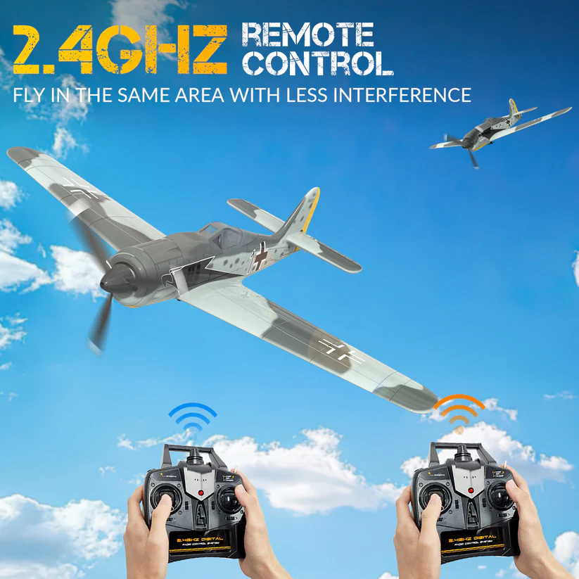 VOLANTEXRC FW190 400mm RTF RC Warbirds Micro RC Aircraft 4CH w/ 3 Modes  15.7''-76117