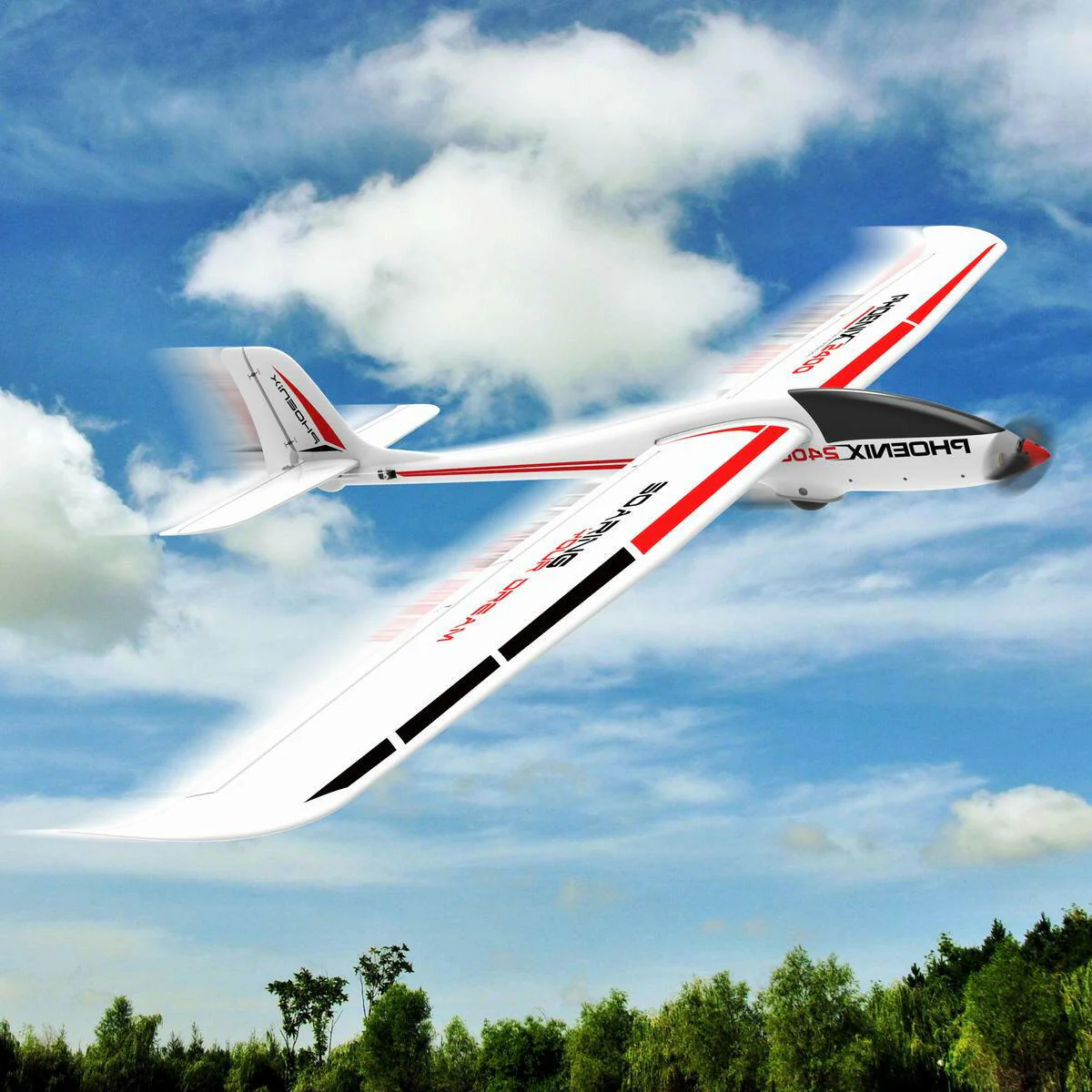 VOLANTEXRC Phoenix2400 PNP 2400mm RC Glider Plane 5CH 94.48''-75903