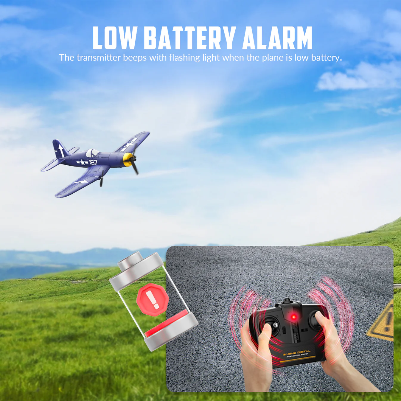 VOLANTEXRC F4U 400mm 3CH RTF-76208