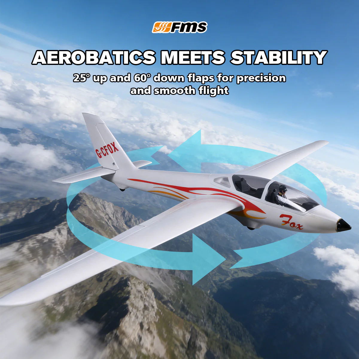 FMS 2300mm FOX V2 Glider PNP