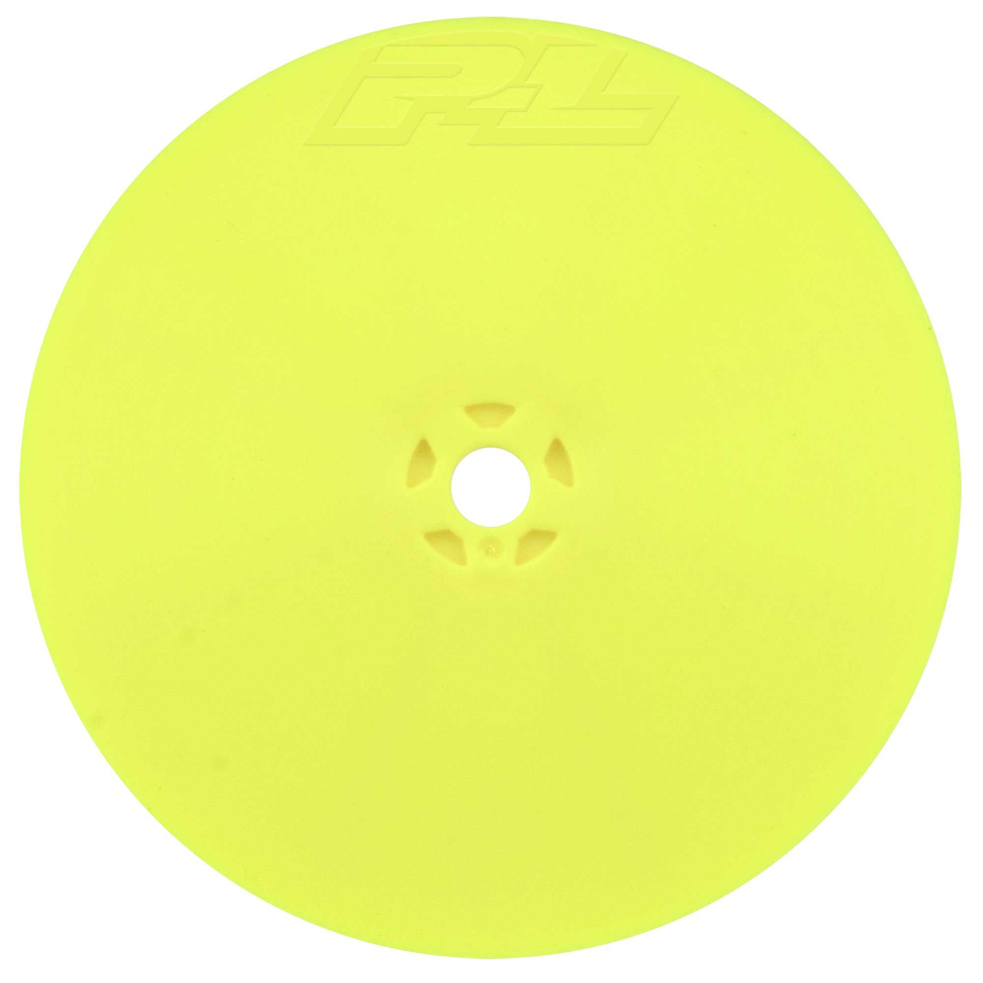 1/10 Velocity 4WD Front 2.2" 12mm Buggy Wheels (2) Yellow: AE B74