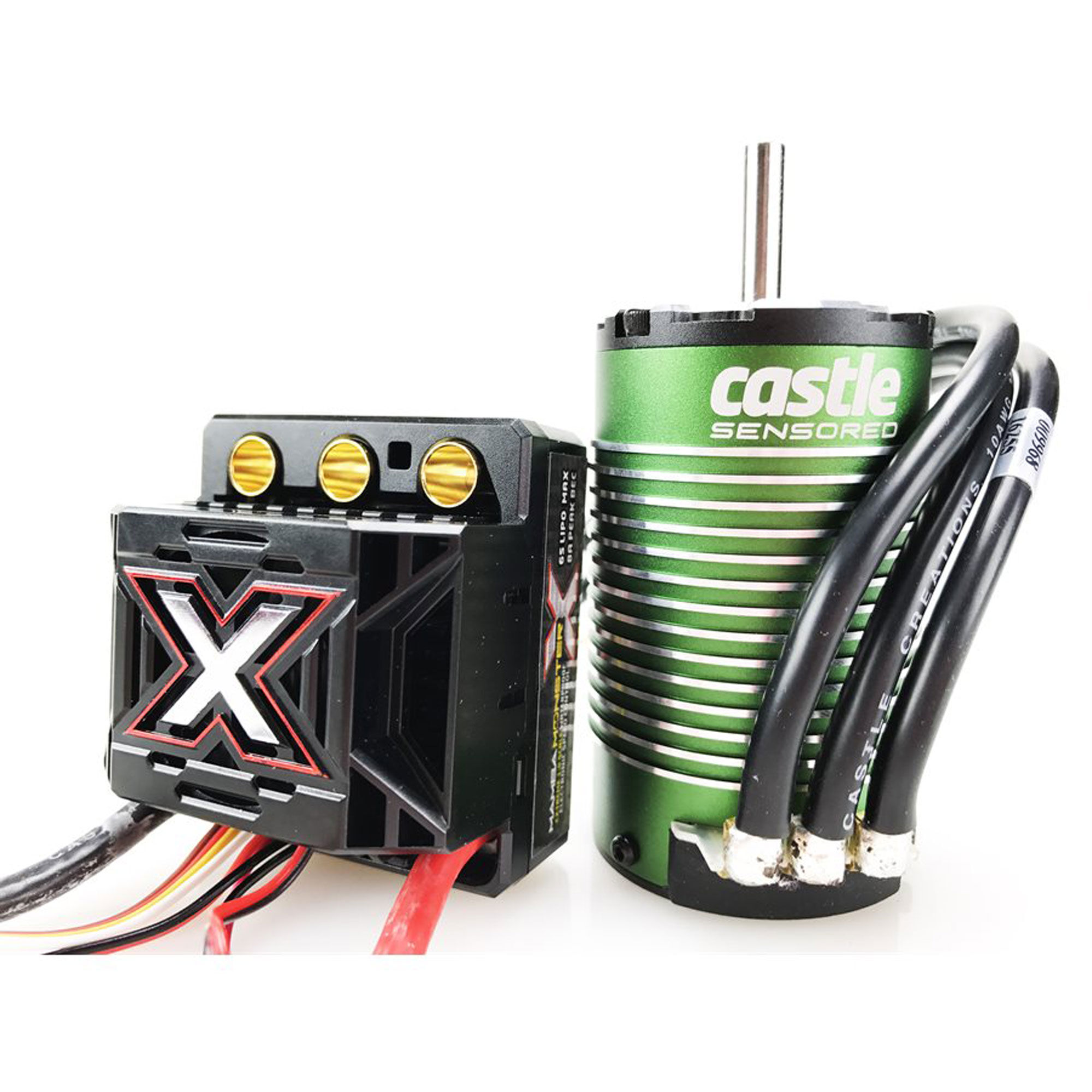 Castle Creations 1:8 Mamba Monster X Brushless ESC / 1512-1800Kv Sensored Motor Combo-CSE010014505