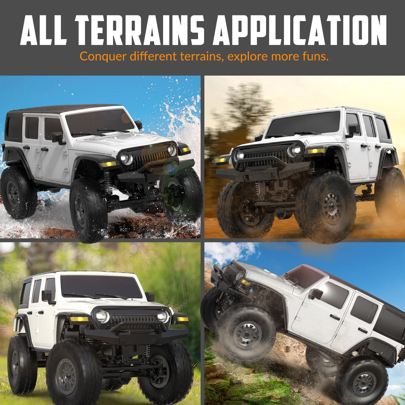RCS24 Off Road Crawlers 1/24 All Terrain 4WD Monster Truck