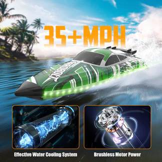VOLANTEXRC Arrobolt Lumen S Brushless 35+MPH Fast RC Boat 