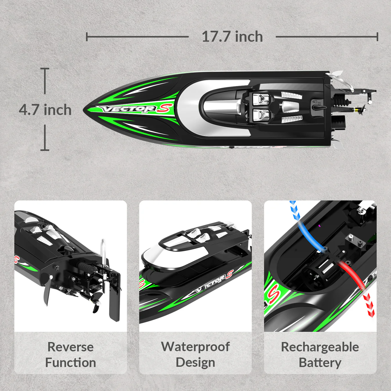 VOLANTEXRC VectorS Brushless RC Boat