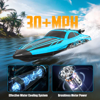 VOLANTEXRC Green SR40 Brushless 30+MPH RC Boat (79705)