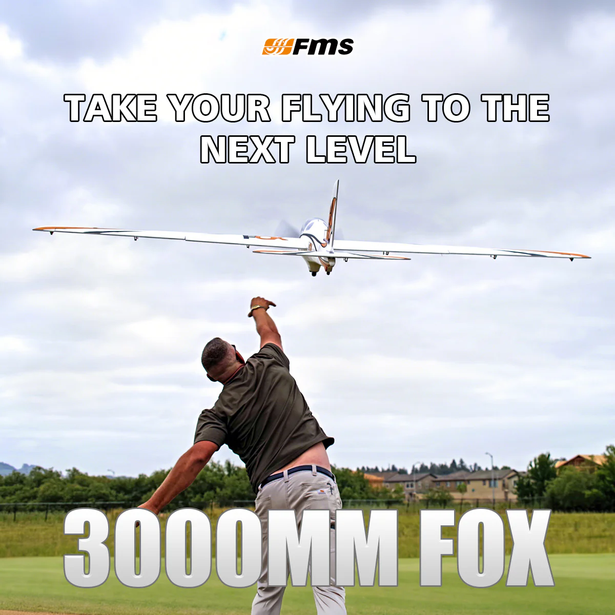 FMS 3000mm Fox Aerobatic EP Glider PNP