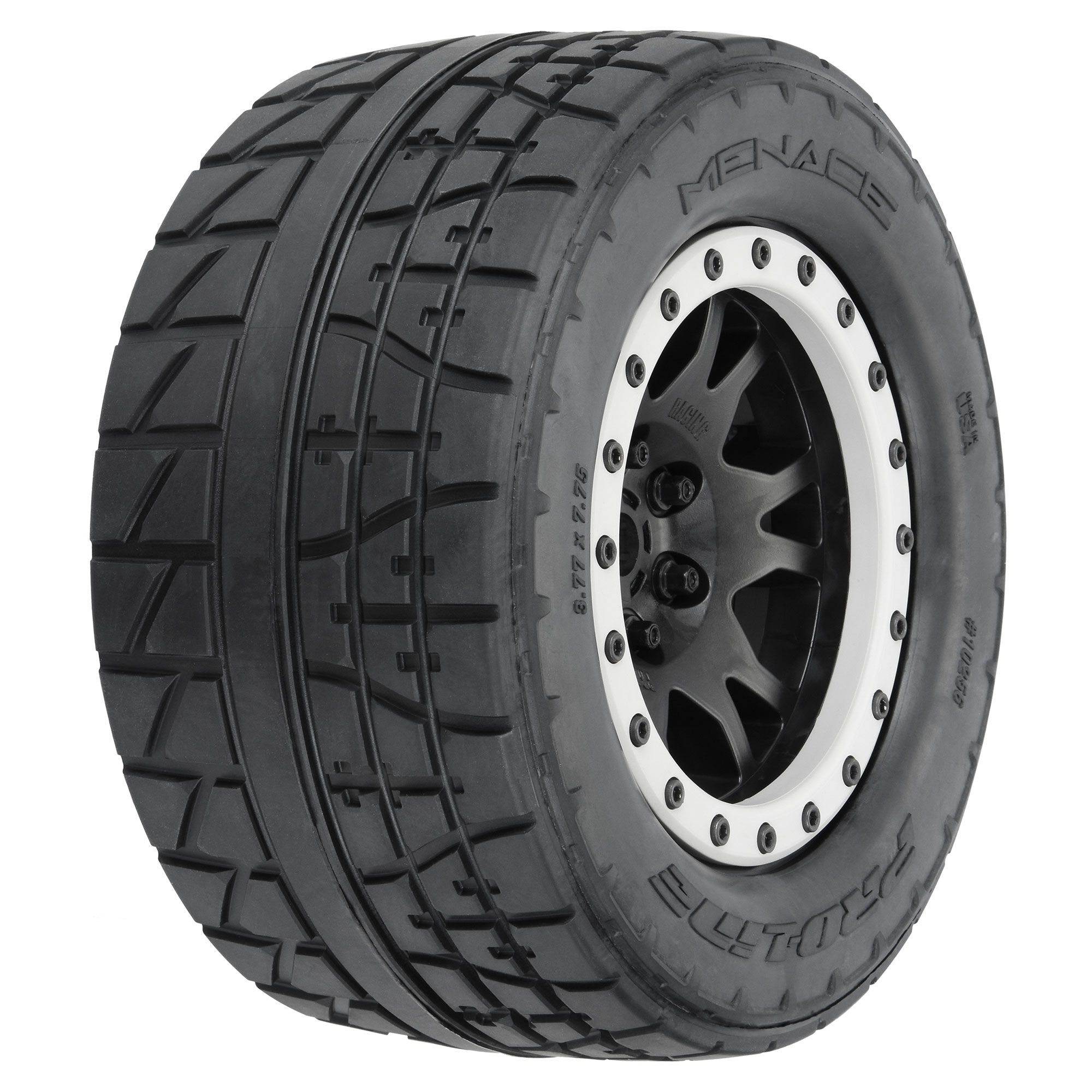 1/5 Menace HP BELTED Pro-Loc F/R X-MAXX MTD 24mm Blk/Gry Impulse (2)