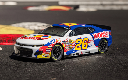 OFFICIALLY LICENSED — RICKY BOBBY NO. 26 WONDER BREAD for the Losi 1/12 NASCAR Ricky Bobby No. 26 Wonder Bread Chevy ZL1r