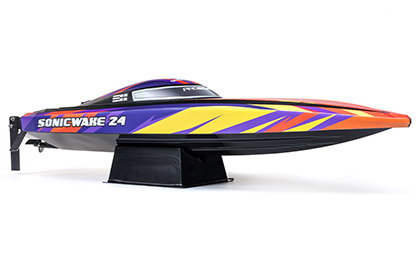 BOAT STAND INCLUDED for the Pro Boat Sonicwake 24 Inch Self-Righting Deep-V RTR RC Boat