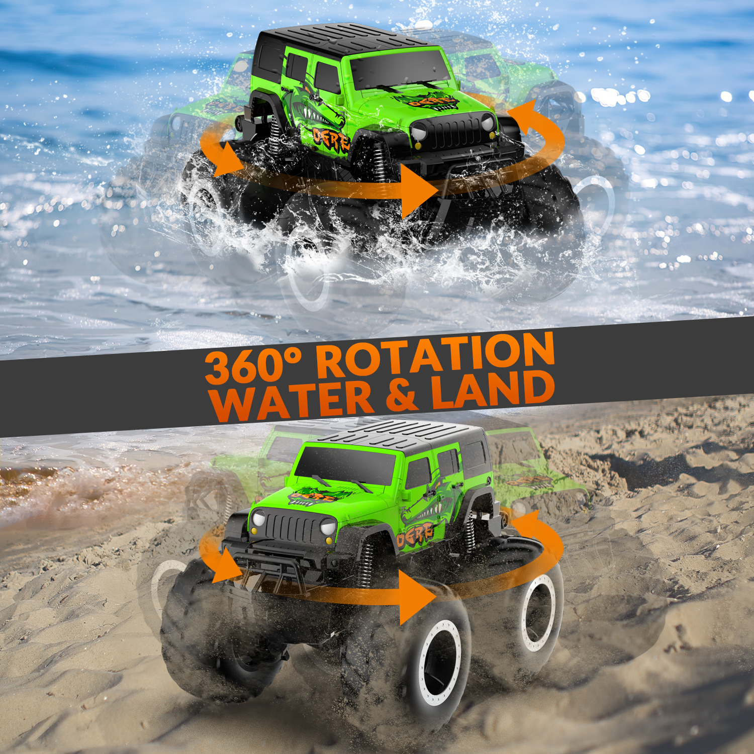 STEMTRON Amphibious (RTR) 1:16 4WD Blue with Waterproof 767