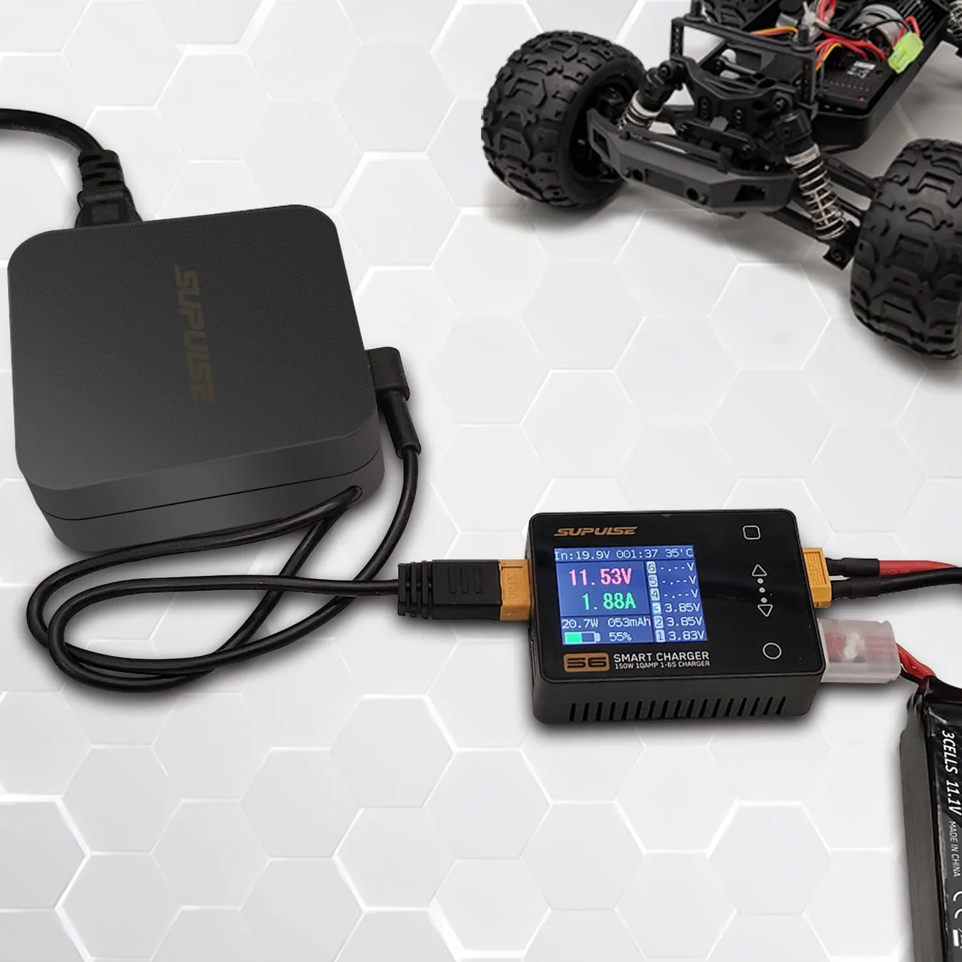  Skip to product information SUPULSE S6 Balance Charger Discharger for 1S-6S LiPo Battery NiMH/NiCD/Li-PO/Li-Fe/Pb