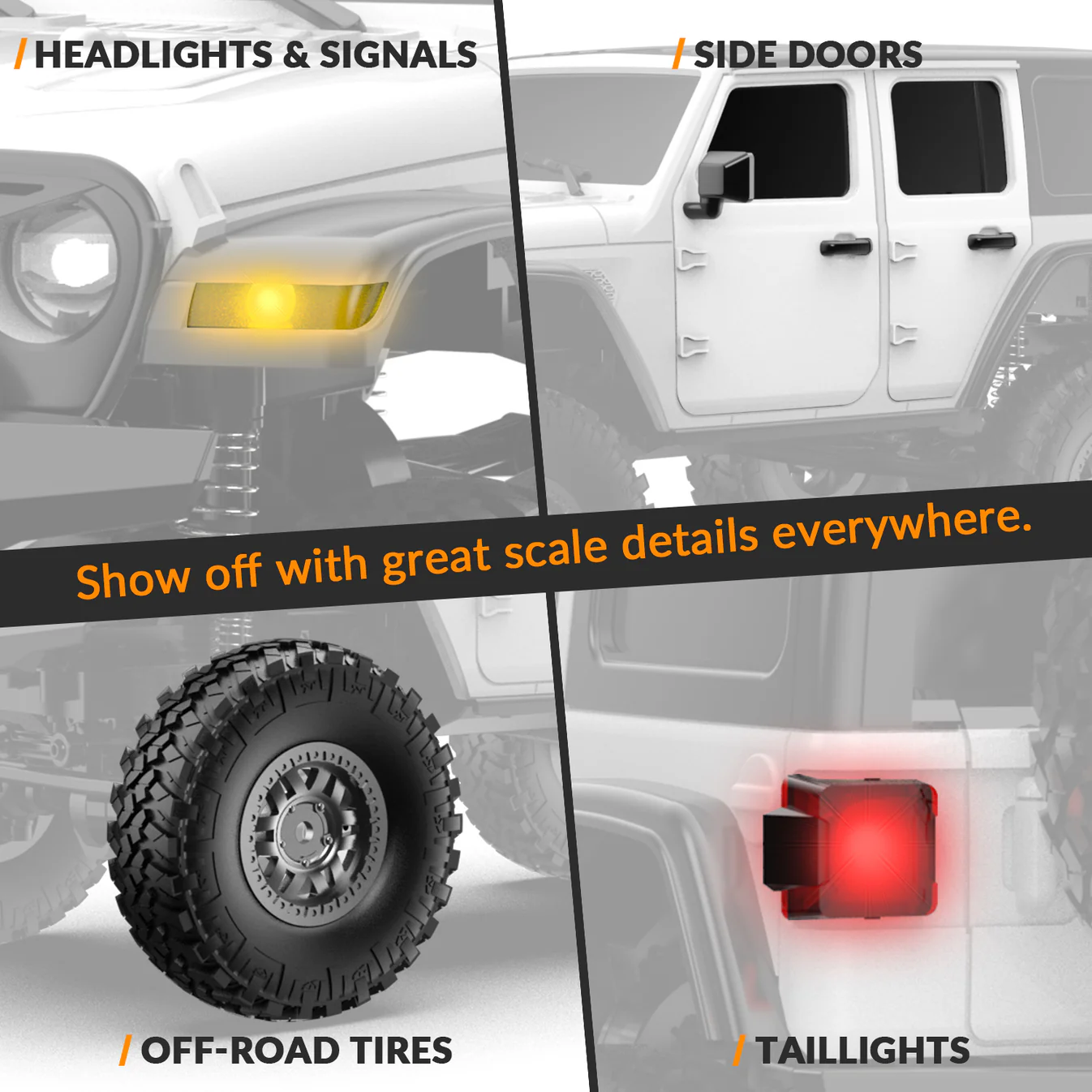 RCS24 Off Road Crawlers 1/24 All Terrain 4WD Monster Truck