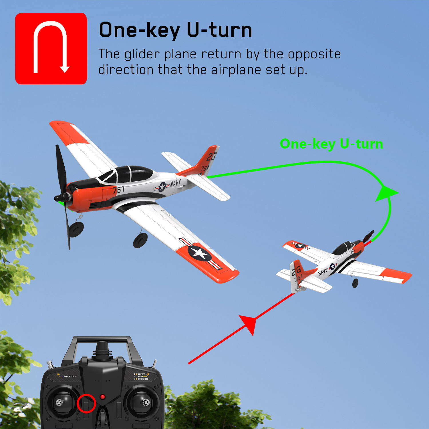 VOLANTEXRC T28 Trojan  400mm 4CH RTF-76109